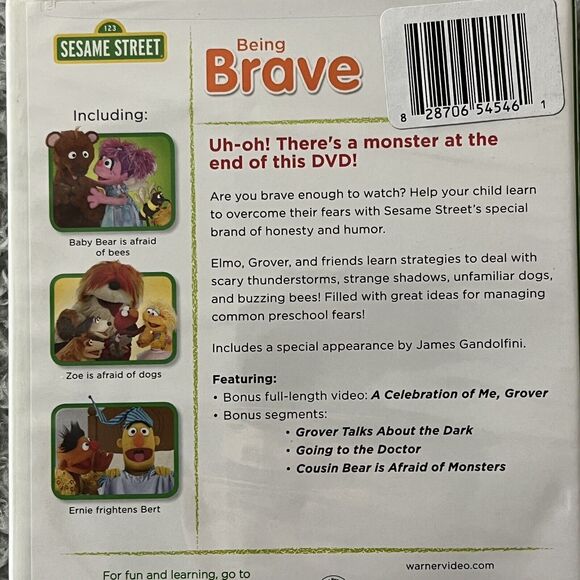 Sesame Street DVDs Set Silly Storytime Being Brave Being Green Cookie Monster - Picture 5 of 7